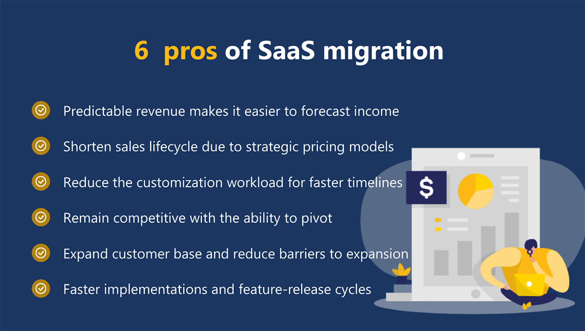 6 pros or advantages of SaaS migration